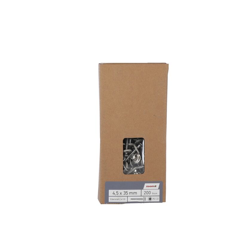 200 Spenglerschrauben 4,5 x 35 mm in Verpackung