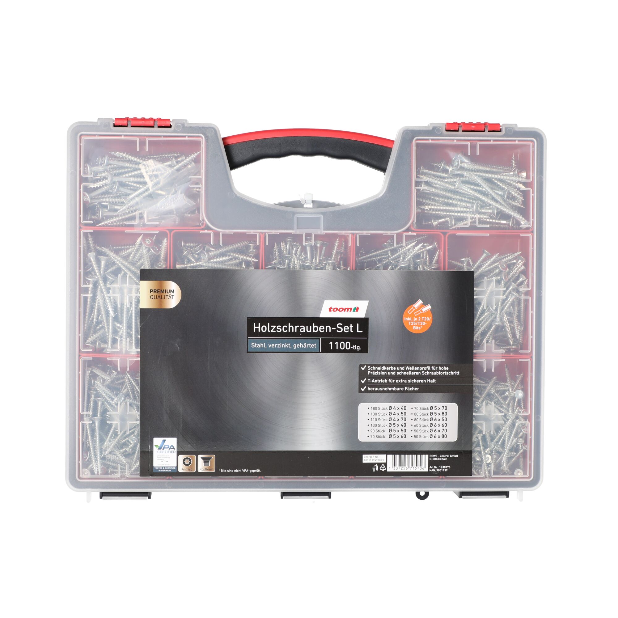 Sortimentskasten mit Holzschrauben