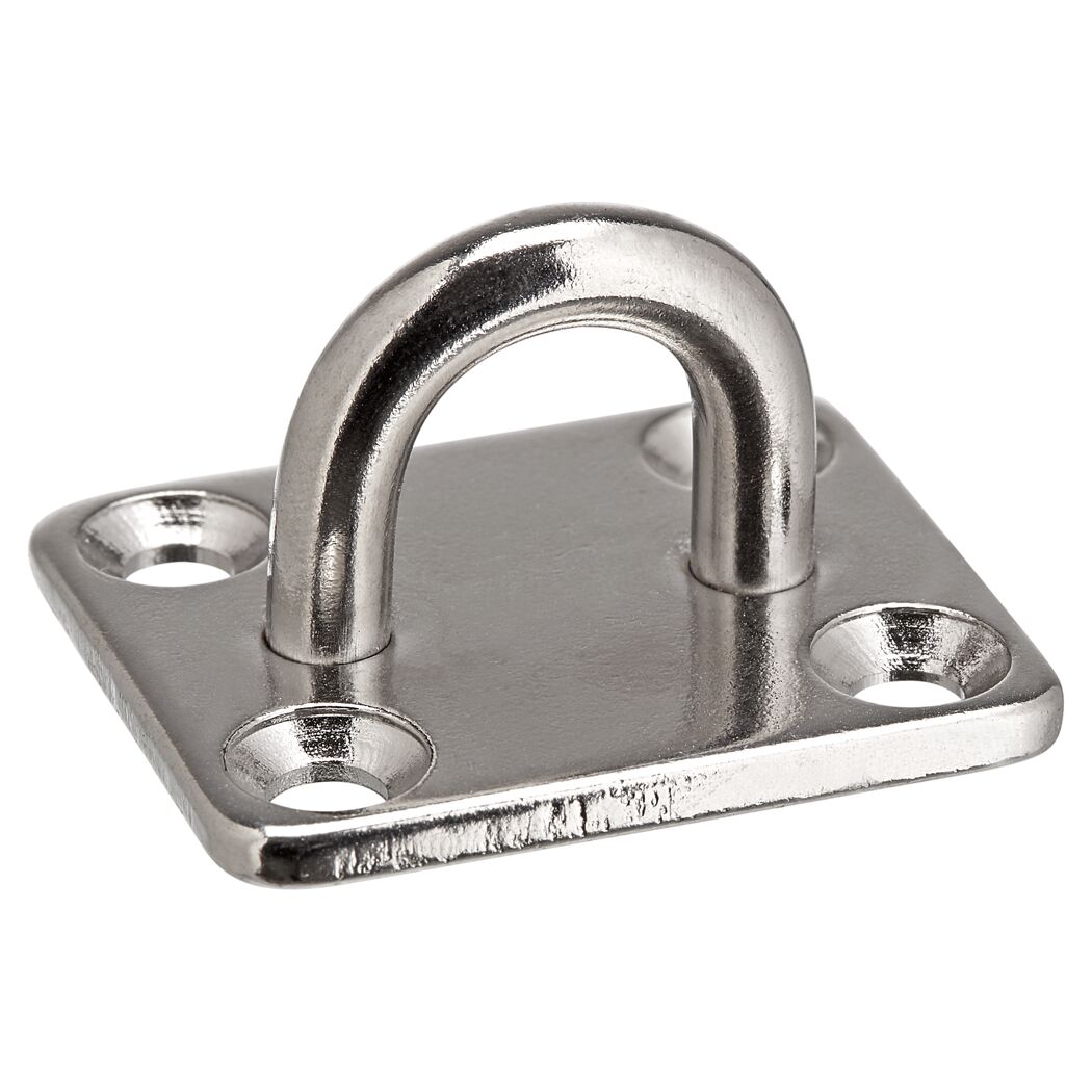 Augplatte Edelstahl 35 x 30 x 5 mm