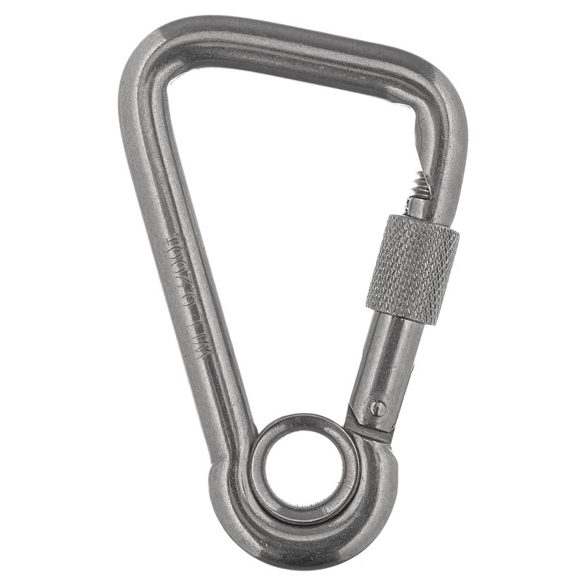 Karabiner 'NauticPro' Edelstahl asymmetrisch Ø 10 mm
