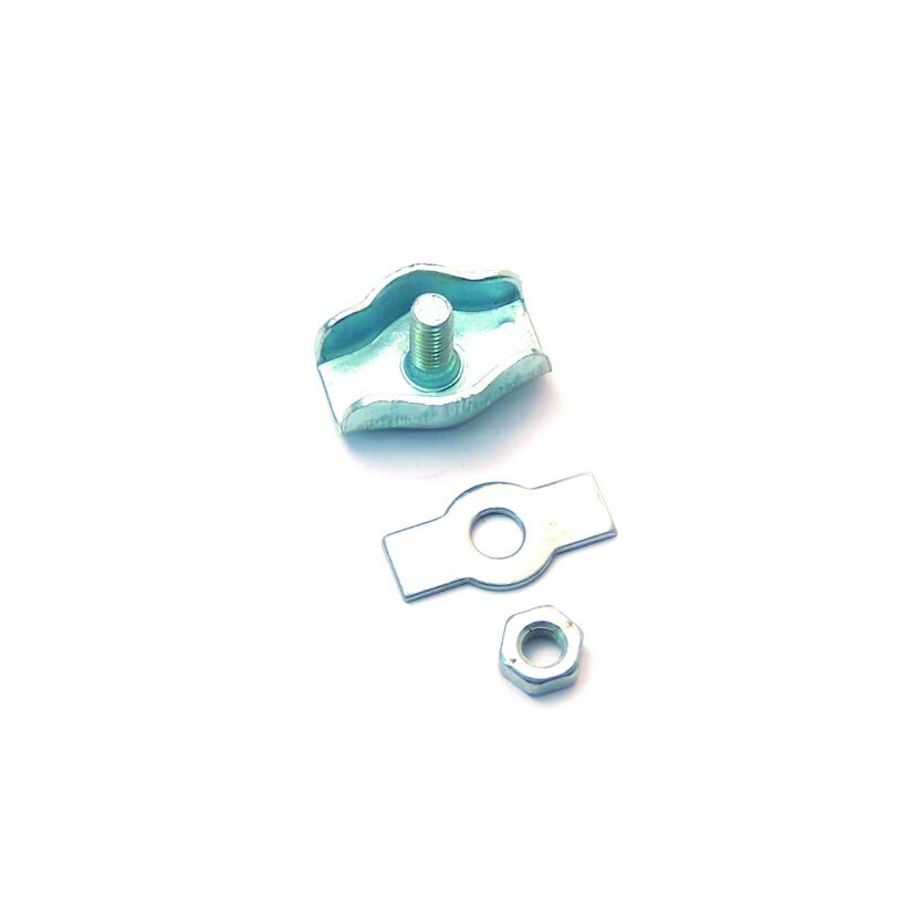 Simplexklemme Edelstahl 2 mm, 2 Stück