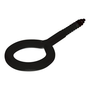 Ringschrauben schwarz 25 x 10 x 3,3 mm 4 Stück