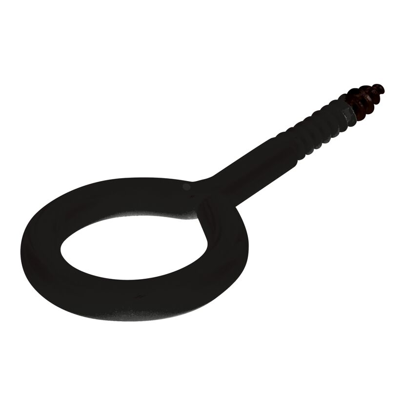 Ringschrauben schwarz 35 x 14 x 4 mm 4 Stück