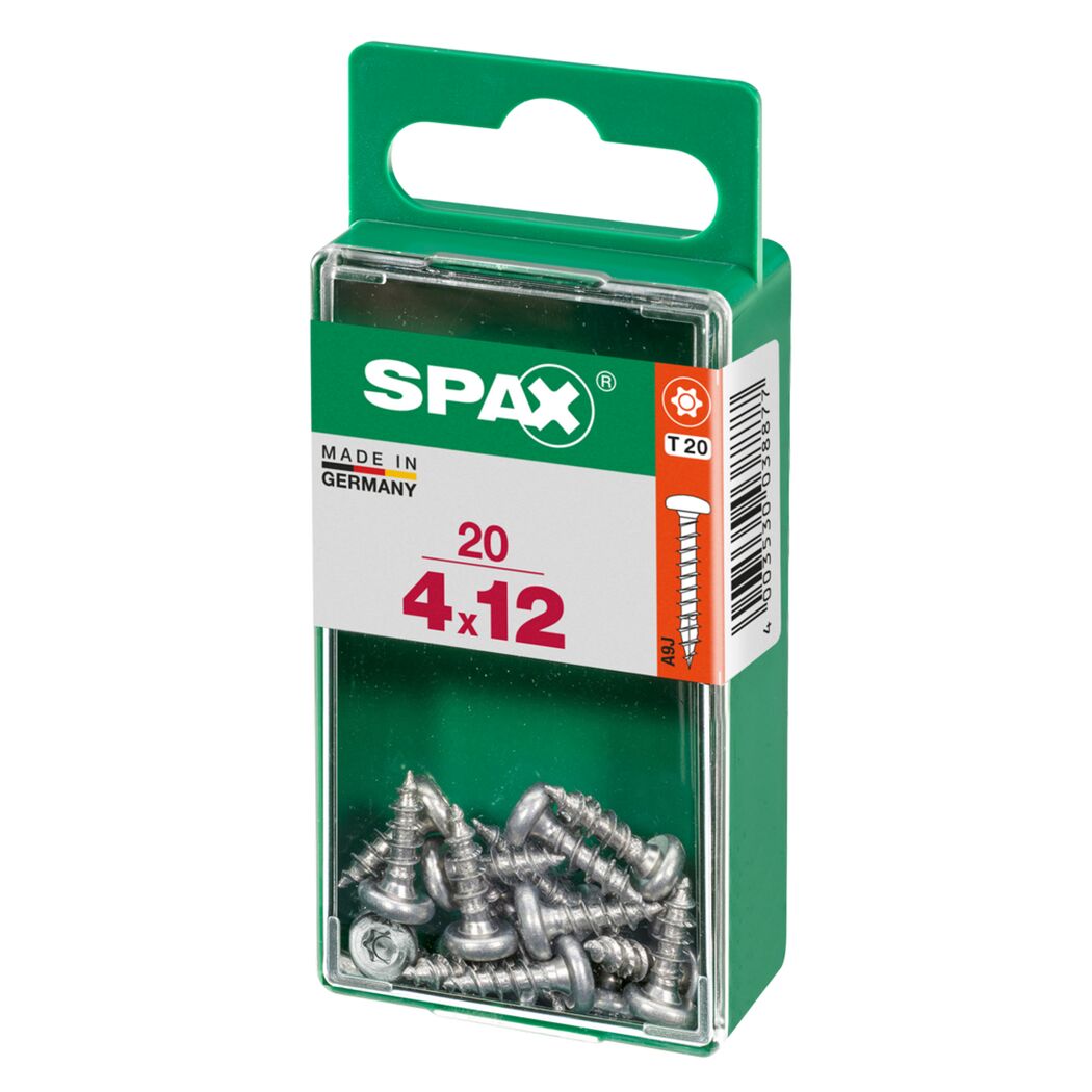 Universalschrauben Halbrundkopf T-Star plus T20 Stahl Ø 4 x 12 mm 20 Stück