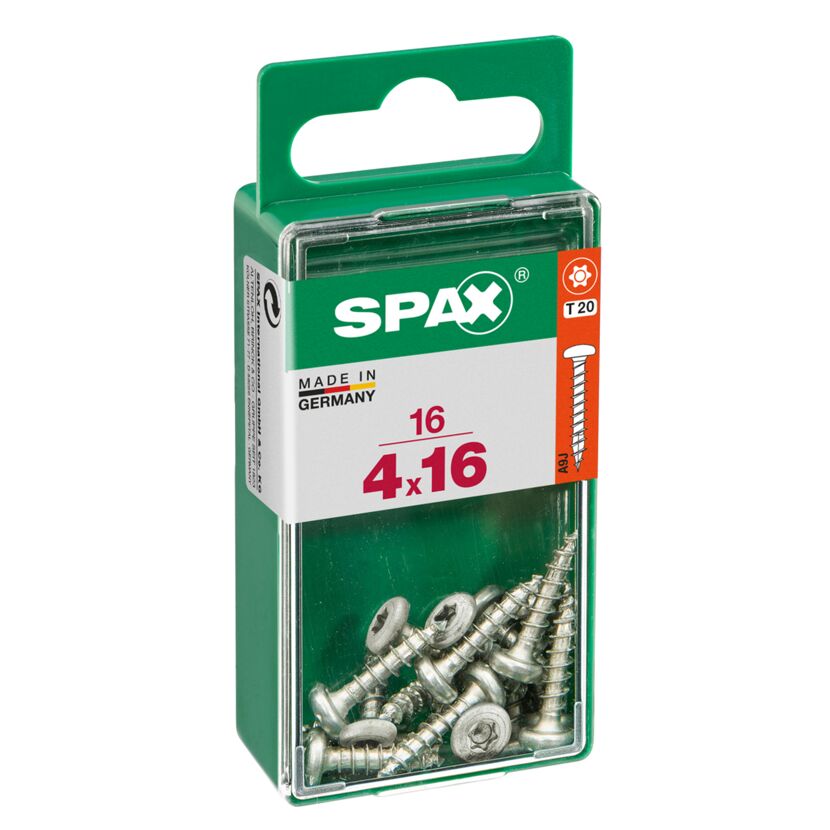 Universalschrauben Halbrundkopf T-Star plus T20 Stahl Ø 4 x 16 mm 16 Stück