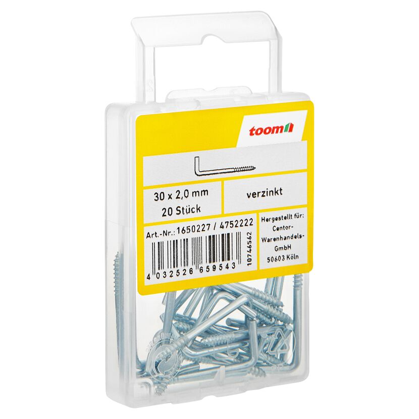 Vitragehaken 3 cm 20 Stück