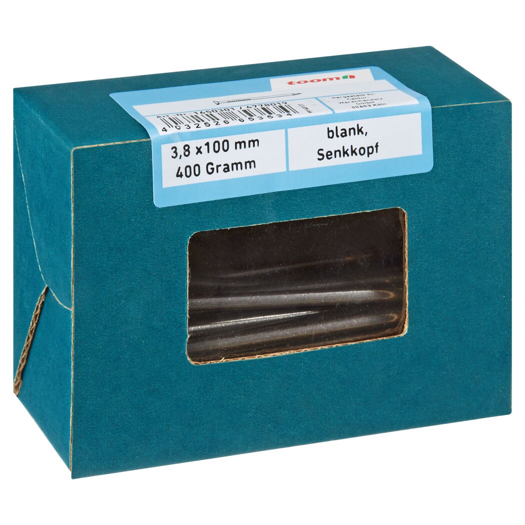 Drahtstifte Senkkopf Ø 0,38 x 10 cm