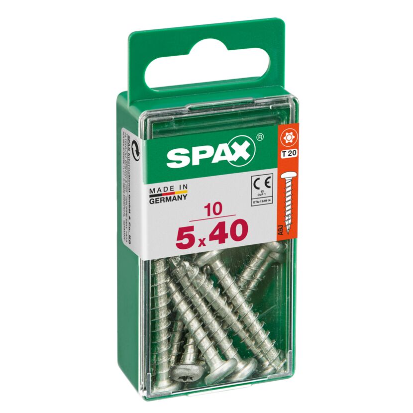 Universalschrauben Halbrundkopf T-Star plus T20 Stahl Ø 5 x 40 mm 10 Stück