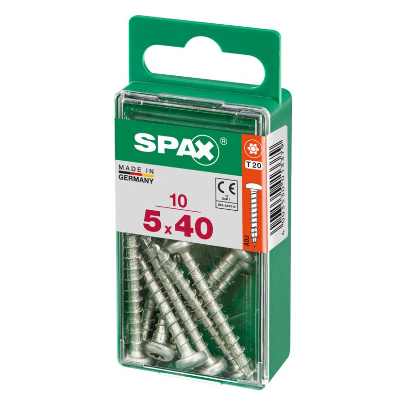 Universalschrauben Halbrundkopf T-Star plus T20 Stahl Ø 5 x 40 mm 10 Stück