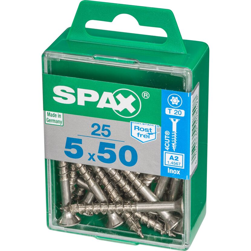 Senkkopfschrauben T-Star rostfrei Ø 5 x 50 mm 25 Stück