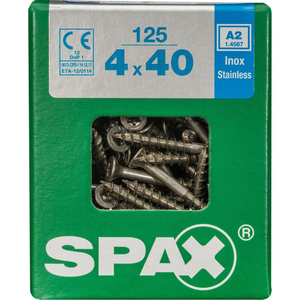 Senkkopfschrauben T-Star rostfrei Ø 4 x 40 mm 125 Stück
