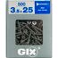Trockenbauschraube 'Gix-D' PH2 Ø 3,5 x 25 mm 500 Stück