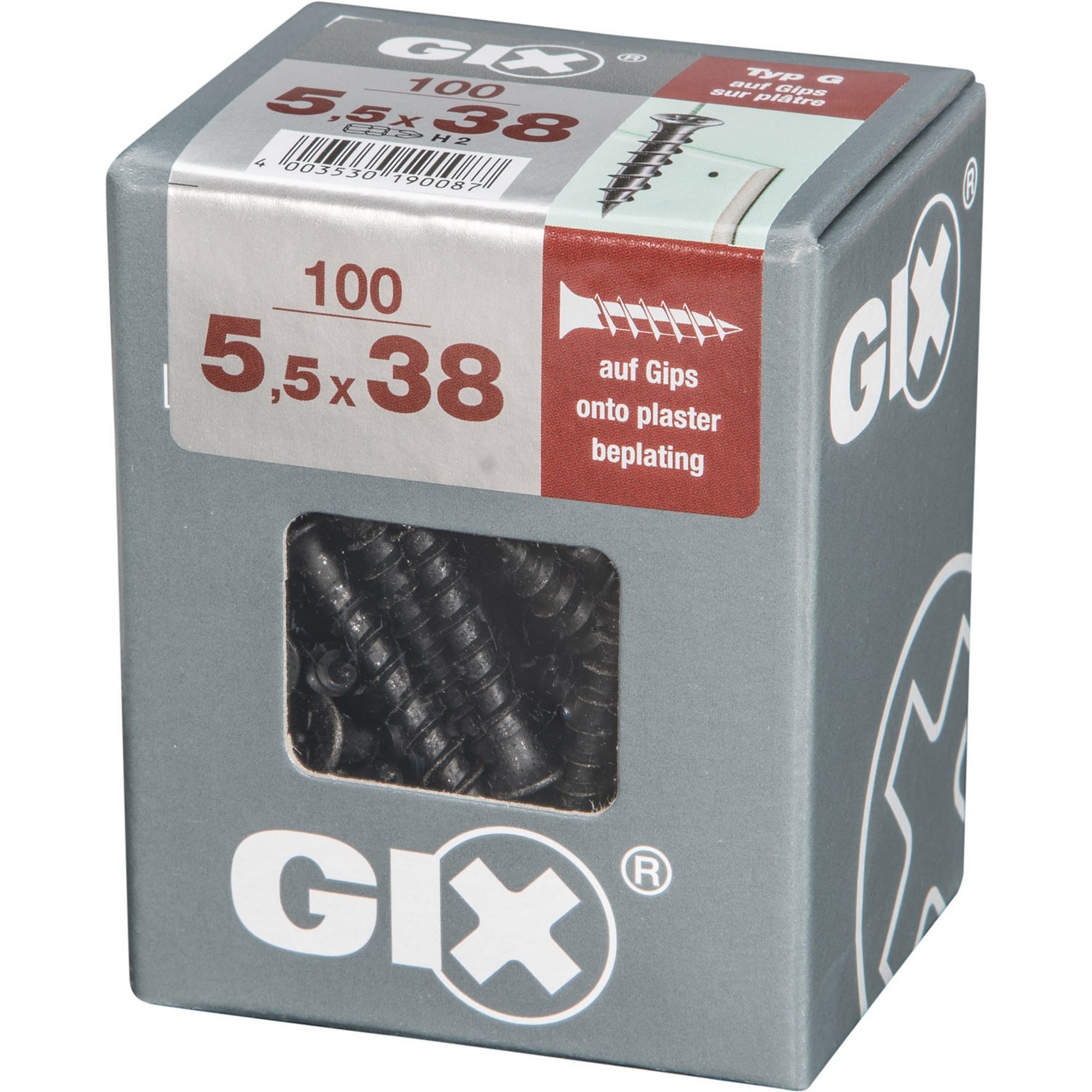 Trockenbauschraube 'Gix-G' PH2 Ø 5,5 x 38 mm 100 Stück + product picture