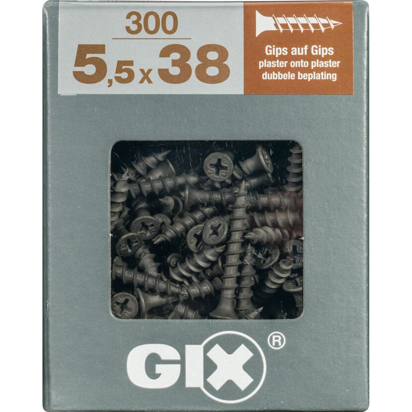 Trockenbauschraube 'Gix-G' PH2 Ø 5,5 x 38 mm 300 Stück