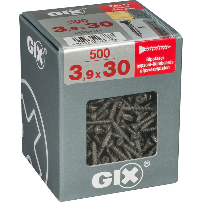 Trockenbauschraube 'Gix-C' PH2 Ø 3,9 x 30 mm 500 Stück