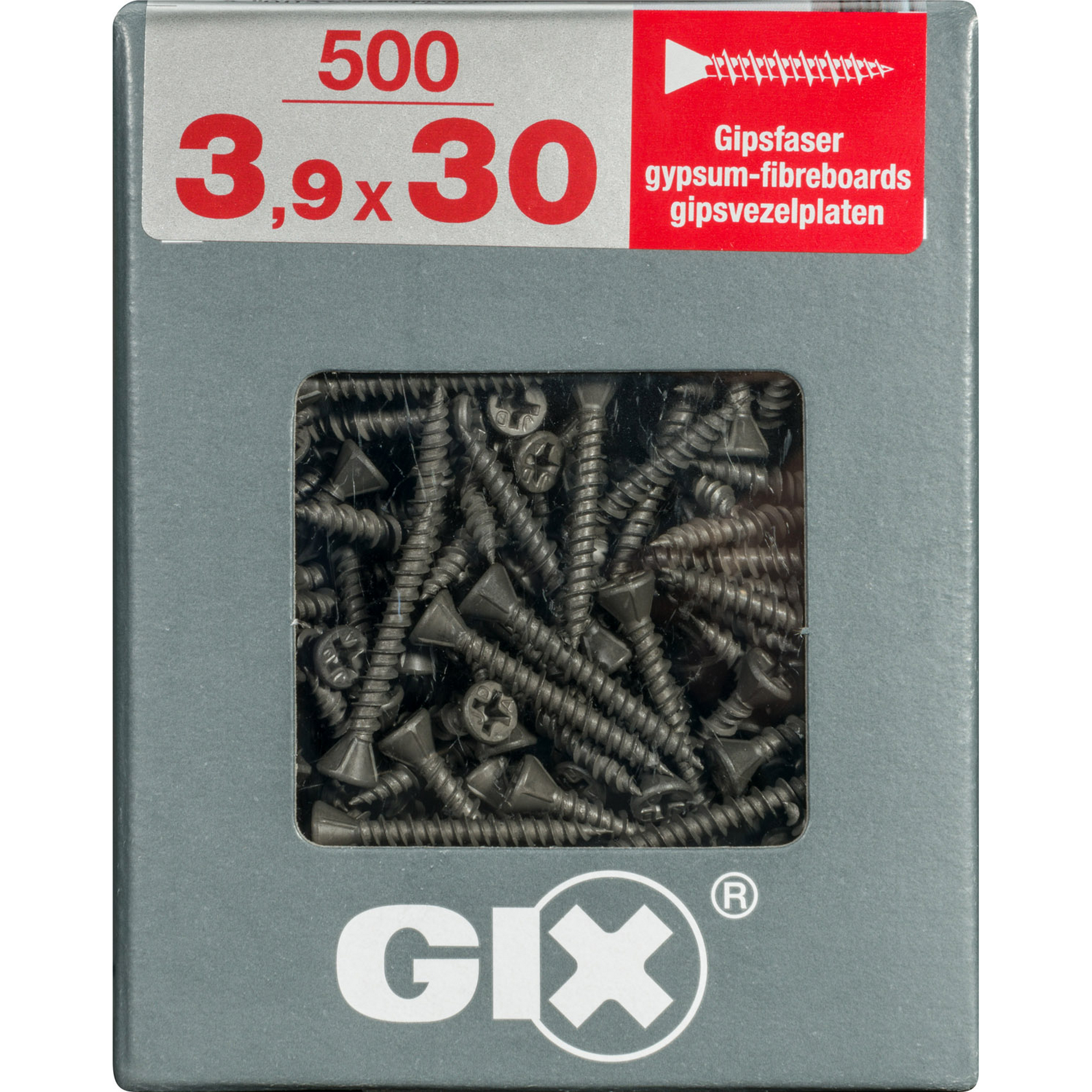 Trockenbauschraube 'Gix-C' PH2 Ø 3,9 x 30 mm 500 Stück + product picture