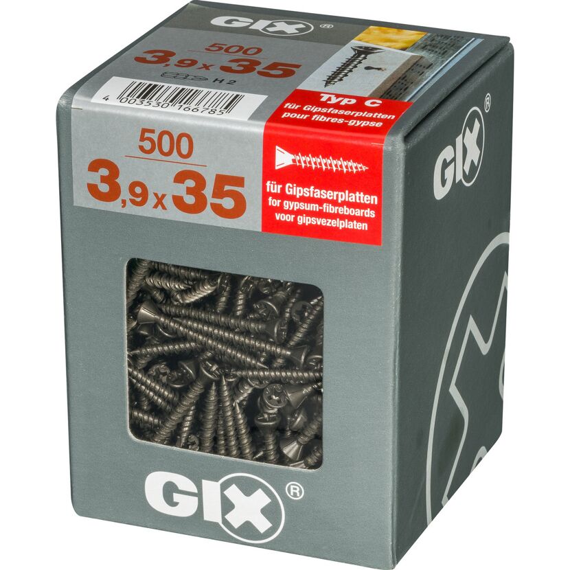 Trockenbauschraube 'Gix-C' PH2 Ø 3,9 x 35 mm 500 Stück