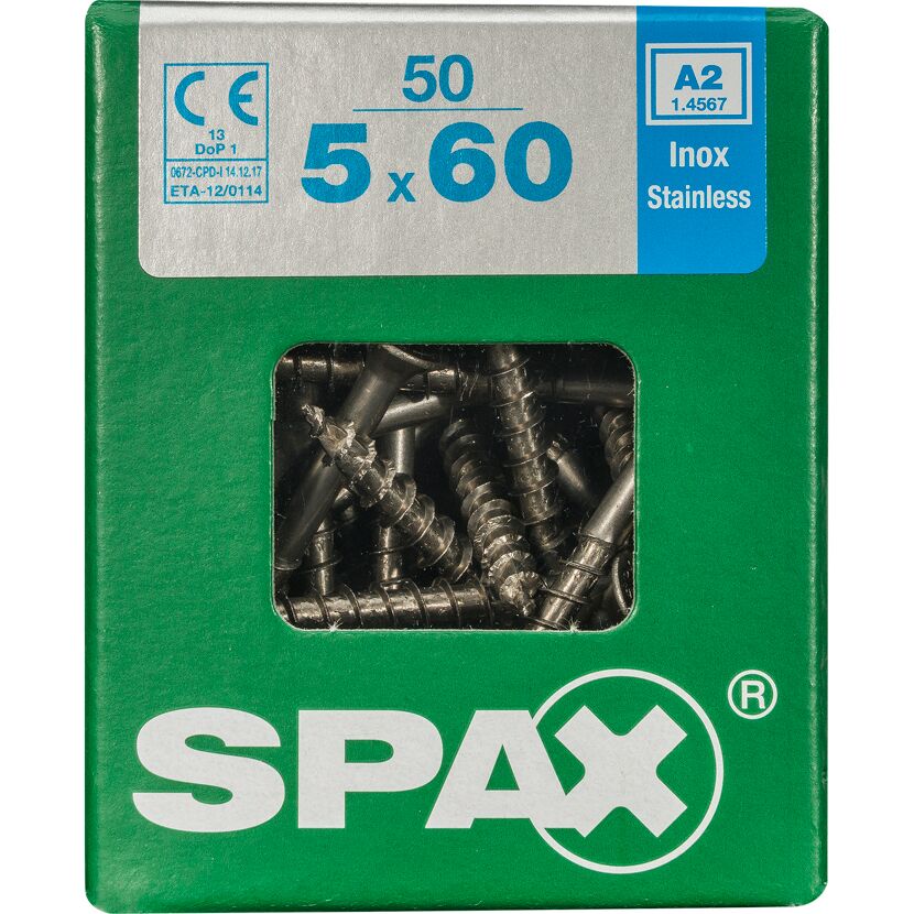 Senkkopfschrauben T-Star rostfrei Ø 5 x 60 mm 50 Stück