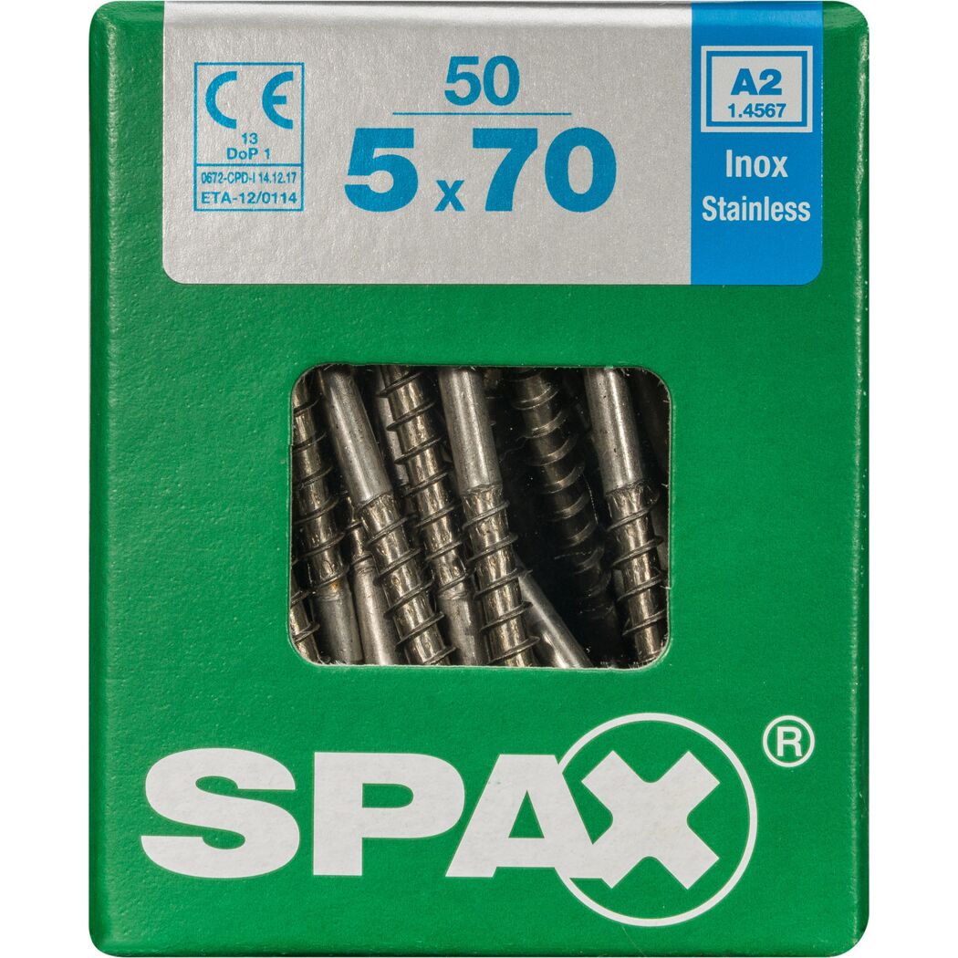 Senkkopfschrauben T-Star rostfrei Ø 5 x 70 mm 50 Stück