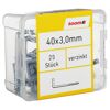 Schraubhaken Stahl verzinkt 3,0 x 40 mm 25 Stück