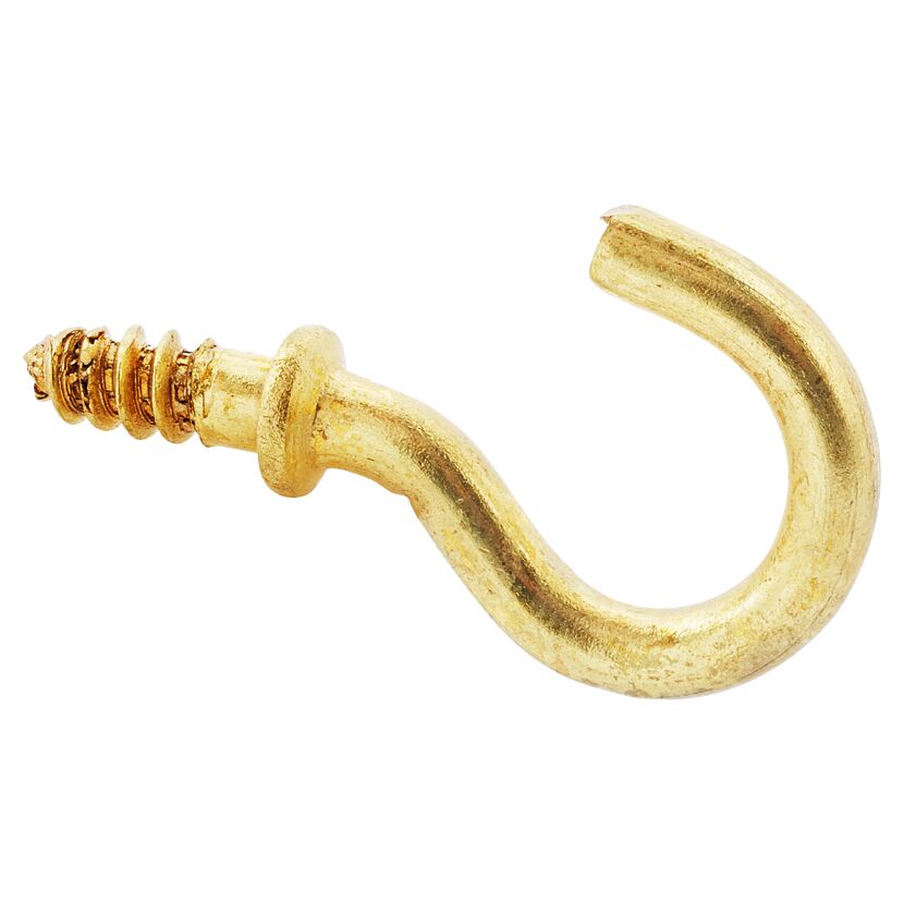 Schraubhaken Messing 2,6 x 25 mm 6 Stück
