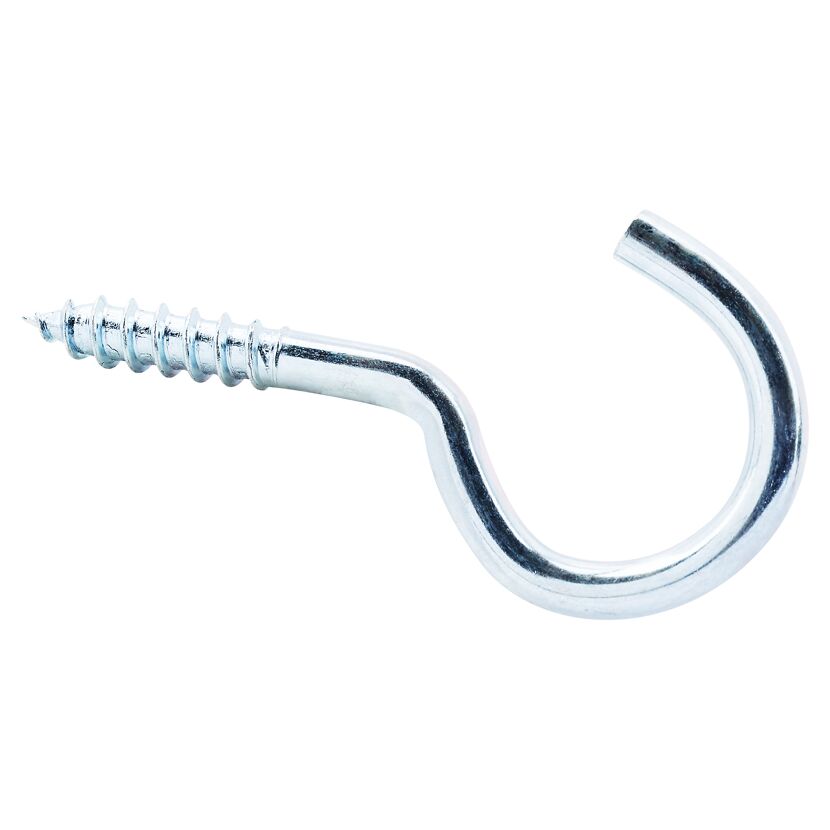 Wäscheleinenhaken Stahl verzinkt 4,8 x 65 mm 12 Stück