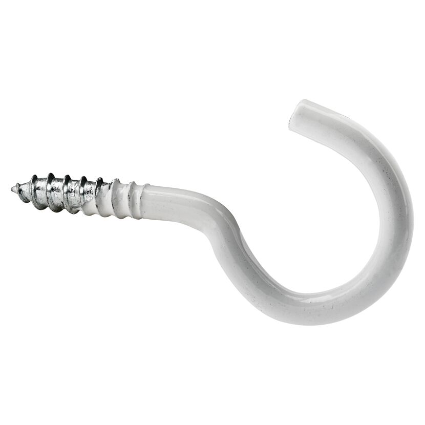 Wäscheleinenhaken Stahl kunststoffbeschichtet 4,8 x 65 mm 4 Stück
