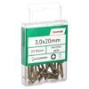 Holzschrauben PZ1 Kreuzschlitz Stahl verzinkt 3,0 x 20 mm 23 Stück