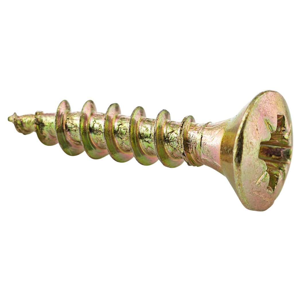 Gelbe Kreuzschlitzschraube