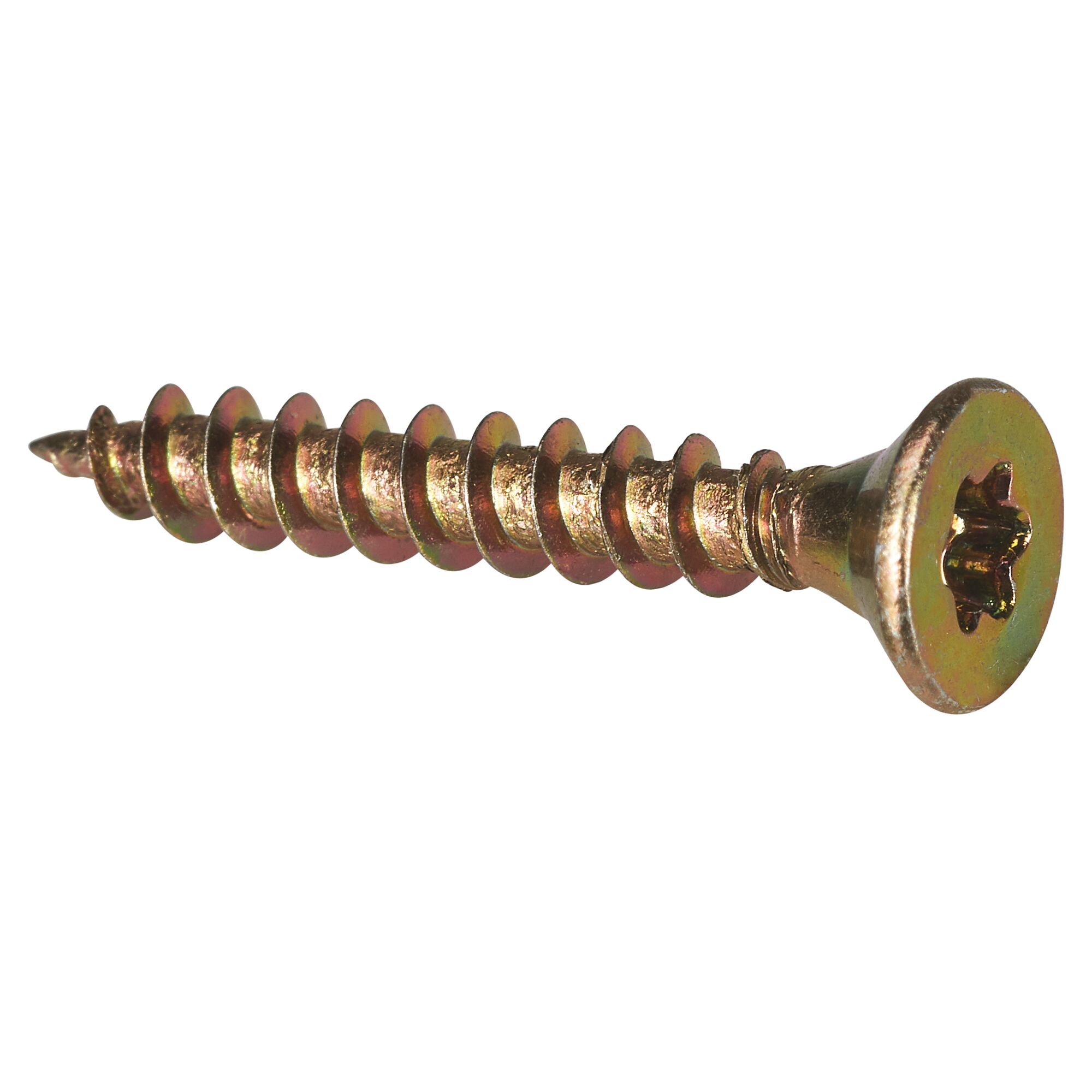 Goldene Schraube mit Torx-Antrieb