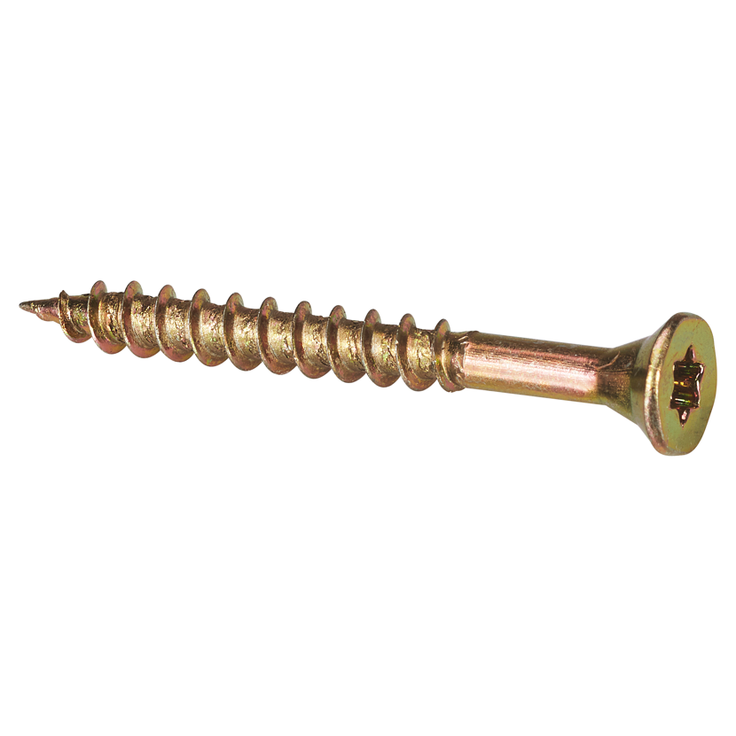Goldene Schraube mit Torx-Antrieb