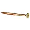Goldene Schraube mit Torx-Antrieb.