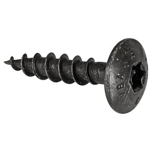 Torbandschrauben T30 Torx Stahl schwarz verzinkt 6 x 30 mm 50 Stück