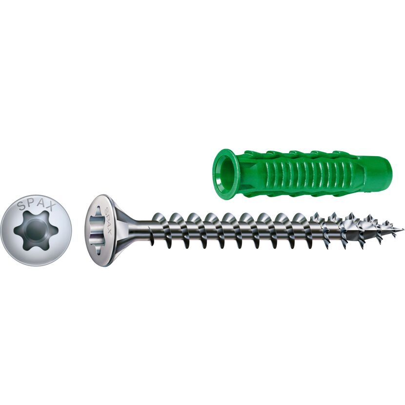 Linsensenkkopfschrauben T-Star plus T20 vermessingt 4 x 40 mm 60 Stück