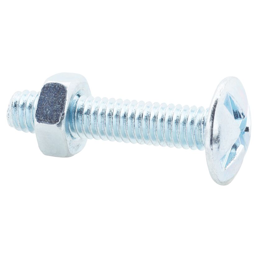 Flachrundschraube SD Kreuzschlitz Stahl M4 x 20 mm 6 Stück