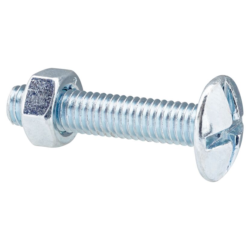 Flachrundschrauben SD Kreuzschlitz Stahl M6 x 30 mm 4 Stück