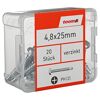 Blechbohrschrauben PH2 Kreuzschlitz Stahl verzinkt 4,8 x 25 mm 20 Stück