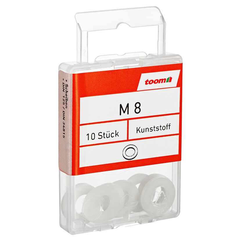 Scheiben Kunststoff M8 8,4 x 16 mm, 10 Stück