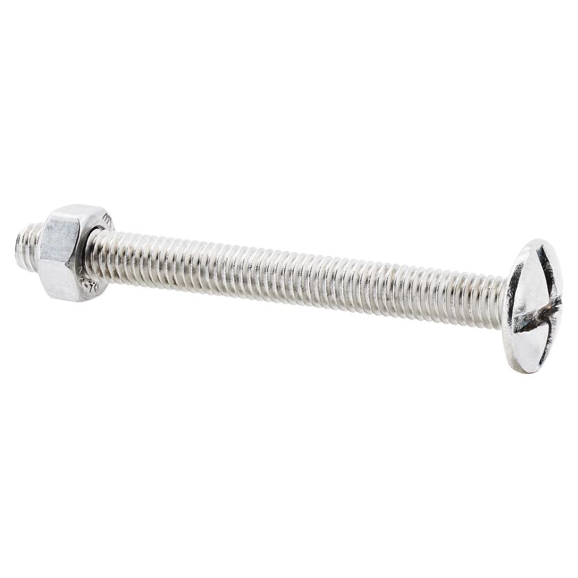 Flachrundschrauben SD Schlitz Edelstahl M6 x 60 mm 15 Stück