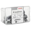 Flachrundschrauben SD Schlitz Edelstahl M6 x 60 mm 15 Stück