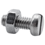 Zylinderschrauben SL Schlitz Edelstahl M4 x 10 mm 10 Stück