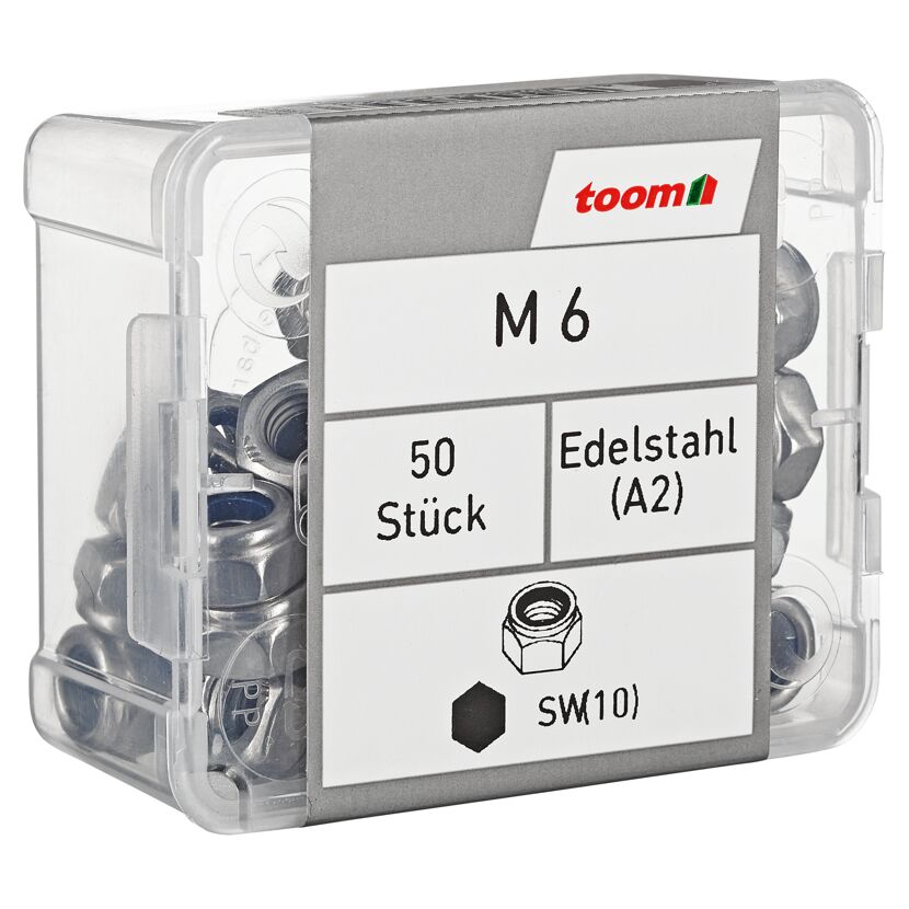 Sicherungsmutter M6 Edelstahl 50 Stück