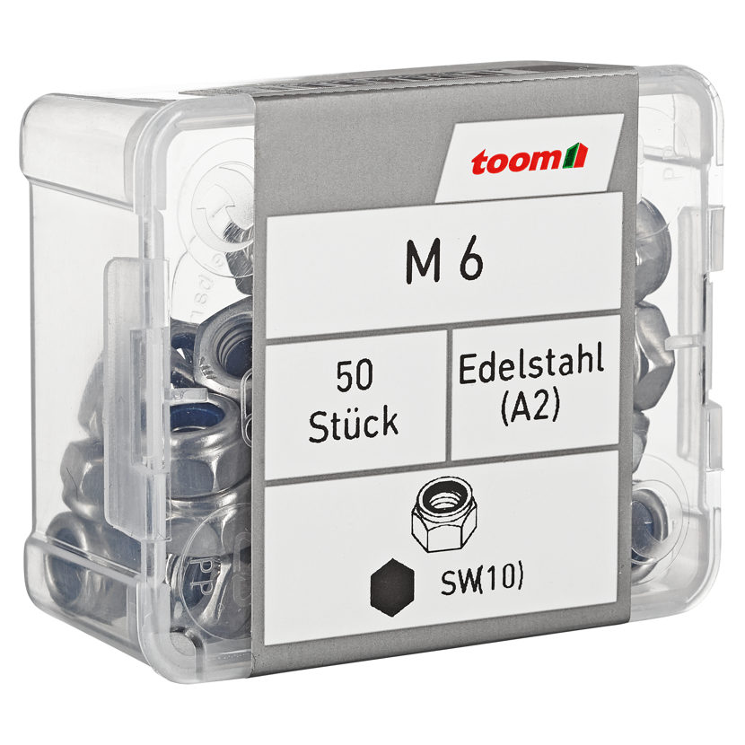 Sicherungsmutter M6 Edelstahl 50 Stück