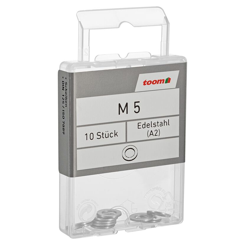 toom Scheiben Edelstahl A2 M5 5,3 mm 10 Stück