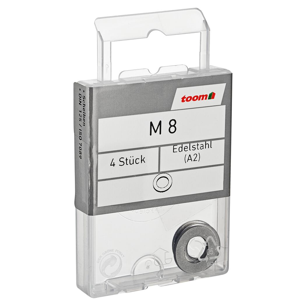 toom Scheiben Edelstahl A2 M8 8,4 mm 4 Stück