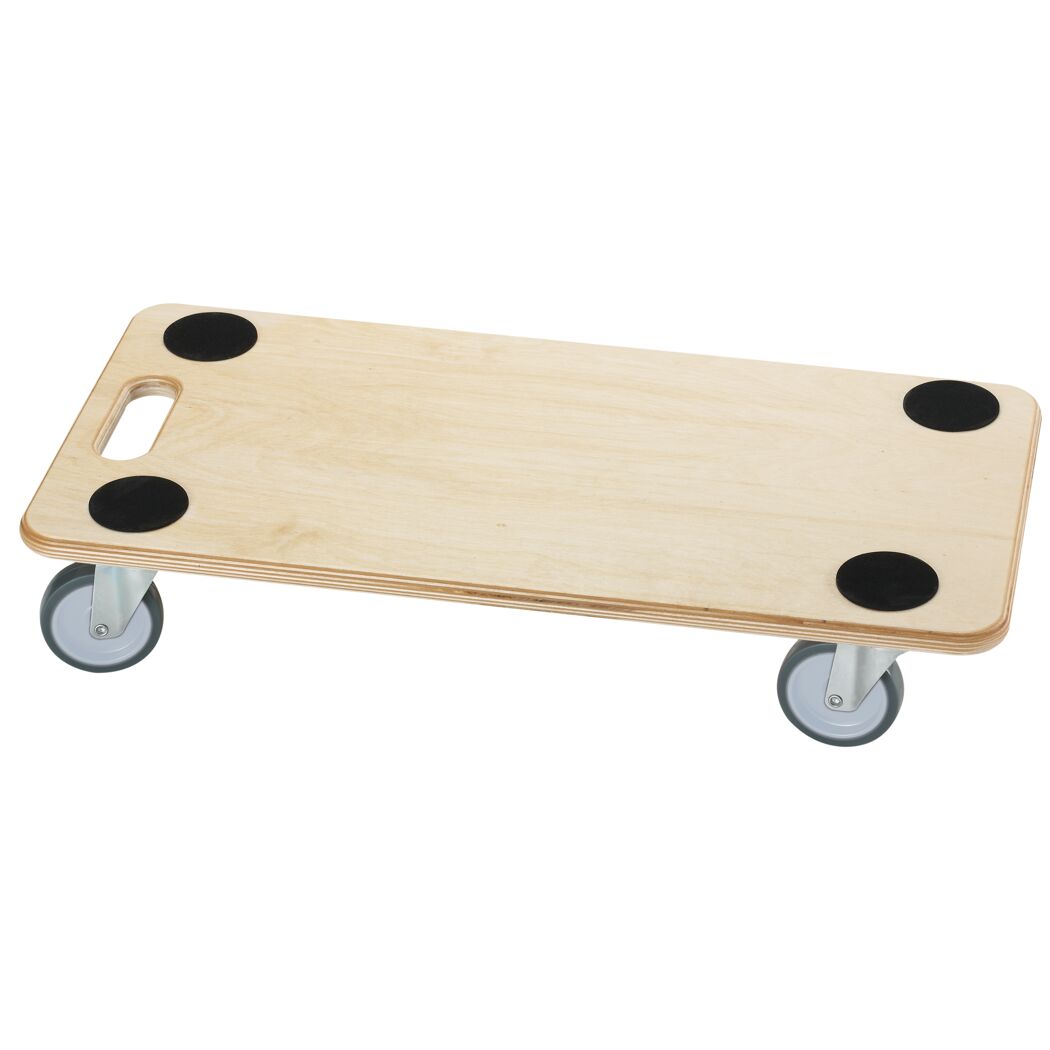 Möbelroller aus Holz mit vier Rollen