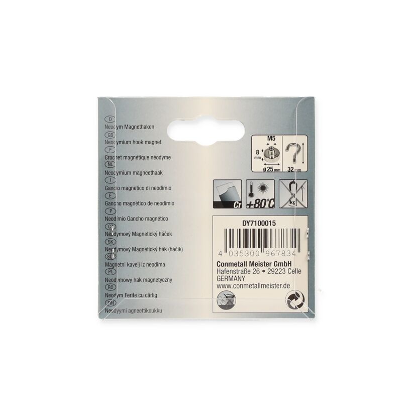 Magnet-Haken Ø 25 x 8 mm 21 kg