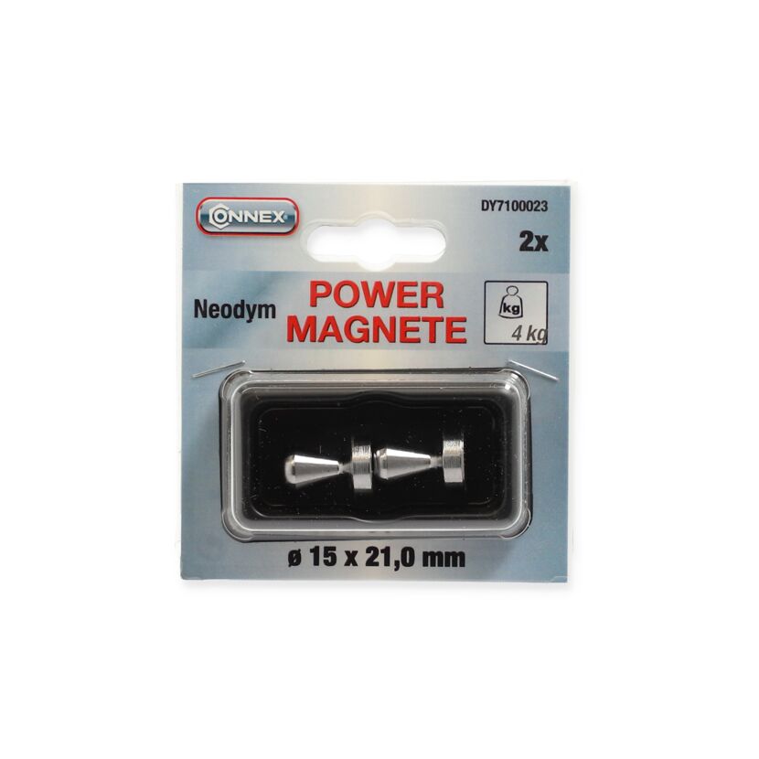 Griff-Magnet Ø 15 x 21 mm 4 kg 2 Stück
