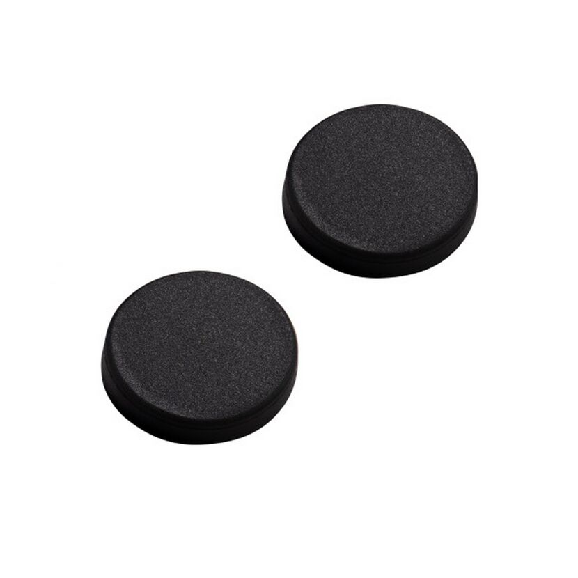 Gummikappe für Magnet schwarz Ø 26 x 5 mm 2 Stück