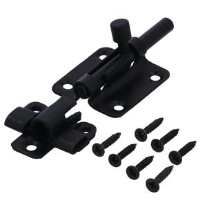 Bolzenriegel 'AjustLock' schwarz verzinkt 7 cm